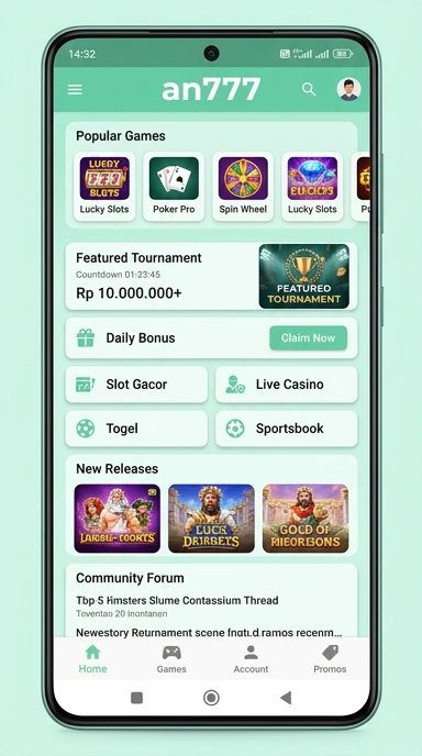 Tampilan link alternatif an777