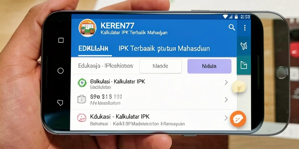 Tampilan antarmuka KEREN77 yang intuitif dan mudah digunakan.