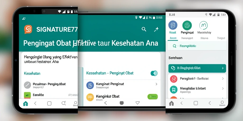 Antarmuka pengguna SIGNATURE77 yang sederhana dan intuitif.